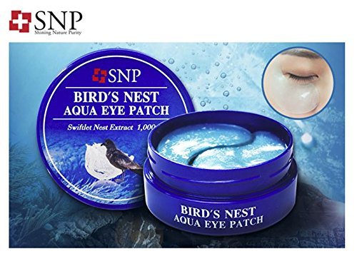 SNP Bird's Nest Aqua Eye Patch Including Swiftlet Nest Extract (60pcs)