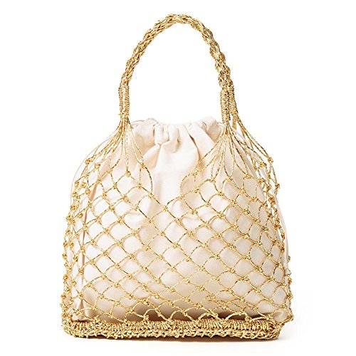 Preisvergleich Produktbild Purebesi Damenhandtasche Hohle Netztasche Rucksack Sommer Essentials Paket Ladies Supplies