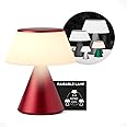 Lexon Luma M - Portable LED Lamp with Color Sync - Dark Red