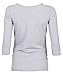 Happy Mama. Women's Maternity Love and Little Feet Funny Print T-shirt Top. 548p (Grey, UK 10/12)