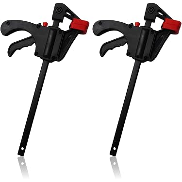 Cenroelon Woodworking Clamps – 2-Pack Quick-Release F-Clamp For Dovetail Track And Joinery Projects – Ratchet Dovetail Clamp For Precision Woodworking