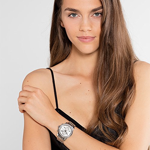 Thomas-Sabo-Damen-Armbanduhr-Glam-Chrono-Silber-Analog-Quarz