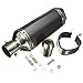 Produktbild JenNiFer 38-51Mm Motorcycle Carbon Fiber Exhaust Muffler Pipe Mit Abnehmbarem Db Killer