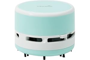 Tihoo tenwin Tragbarer Mini-Staubsauger für den Schreibtisch, kabellos, batteriebetrieben, für Tastatur, Laptop, Tischreinigung für Zuhause, Büro, Auto, Grün