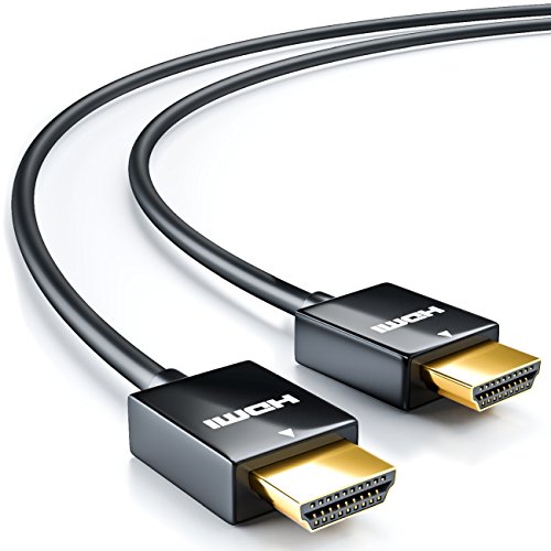 deleyCON 0,5m HDMI Kabel SLIM High Speed mit Ethernet (Neuster Standard) 3D 4K ULTRA HD SUPER flexibel - 2