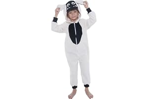 Sincere Party Cheetah, Monkey, Cow Unisex Kids Fleece Animal Onesie Costumes