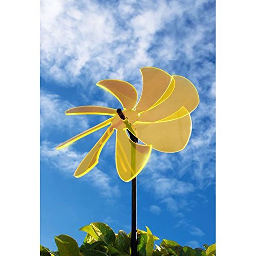 elliot 1023002 Lichtzauber Windrad 25 cm, inklusive 100 cm Stab, orange - 2