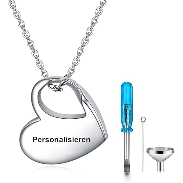DOTUIARG Wing Hart Urn Ketting Voor As Meisjes Vrouwen