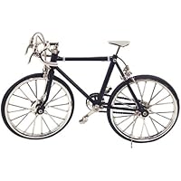 Vélo Miniature Hobbyfun - Bleu Clair Métal - Environ 9,5x6cm - Déco Bureau, Collection Ou Idée Cadeau