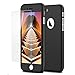 iPaky 360 Protective Body Case with Tempered Glass for Apple iPhone 7 - Black RS.235.00