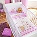 Forever Friends 'beautiful' by izziwotnot Cot/cot bed Quilt for baby girls nursery - Pink