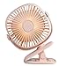 Produktbild Kleiner Elektrischer Ventilator Kommt Mit Leuchtenden Mini-Quadrat-Clip 360 Grad Rotierenden Bett Kopf Hängen Art Energiespeicher Stumm Baby Zimmer Studentenwohnheim Fan (W * H, 15Cm * 25Cm),Pink