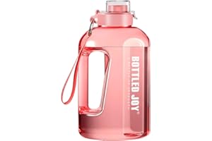 GHONLZIN Bouteille d'eau, 1,5 L Water Bottle Gourde Sport Gourde Reutilisable sans BPA Anti-Fuite, Bouteille avec Traqueur de Marqueur de Temps pour Sport, Gym, Voyage