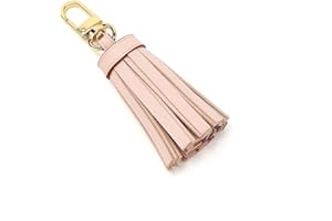 SENRAL Nappa di Cuoio,Mano In Pelle Nappe Vachetta Mini Pelle per decorative Pochette Eva Pochette Portafoglio (Vachetta Single Tassel)