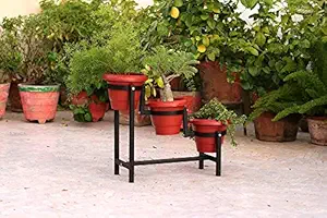 Metal Roots Planter Pot Stand for Home 3 Tier