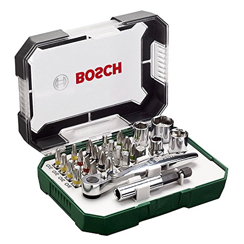 Preisvergleich Produktbild Bosch Schraubendreher-Bit und Ratschen Set Hand Tool Kit, 26 Stück