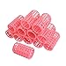 Sourcingmap Plastic DIY Hair Styling Roller Curlers Clips, Pink 7x4.3 cm/ 2.7x1.7-inch - 12 Piece