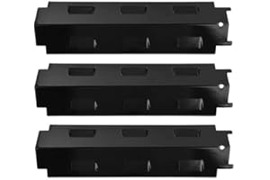 LOKHING 98531 (3-pak) Osłona cieplna ze stali porcelanowej, płyta grzewcza, namiot grzewczy, pokrywa palnika i pręt smakowy Części zamienne do termosu, Master Forge, Savor Pro i innych modeli grilli