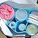 Mother Bag Travel Nappy Bag For Storage Baby Diaper Nappies Clothes (L, Blue)