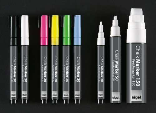Sigel GL171 - Marcador de tiza 150 punta de 5-15 mm color blanco reviews Sigel GL171 - Marcador de tiza 150 punta de 5-15 mm color blanco
