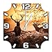 Produktbild Hirsch, Design Wanduhr aus Alu Dibond zum Aufhängen, 30 cm Durchmesser, schmale Zeiger, schöne und moderne Wand Dekoration, mit qualitativem Quartz Uhrwerk