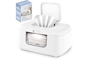 JOOL BABY PRODUCTS TinyBums Baby Wipe Warmer & Dispenser with LED Changing Light & On/Off Switch (White) - Jool Baby
