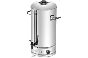 Forgast Chaudière à eau | Acier inoxydable | Capacité 20 litres | Distributeur d'eau | Chauffe-eau | Bouilloire | Indicateur de niveau d'eau | Protection contre la surchauffe | Facile à nettoyer