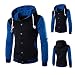 Produktbild Kapuzenpullover Herren, DAY.LIN Mantel Jacke Outwear Sweatshirt Winter Schlank Hoodie Warme Kapuze Sweatshirt (L, Blau)