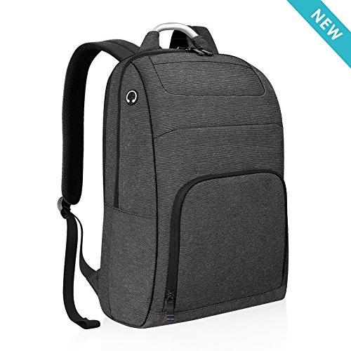 Preisvergleich Produktbild REYLEO Rucksack Herren Laptop Tasche Wasserabweisend Business Backpack mit Unabhängigen Fächern 15.6 Zoll 24 L Dunkelgrau