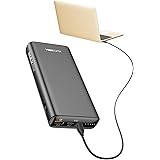 VEEKTOMX 65W Laptop Power Bank, 20000mAh Fast Charging MacBook Portable Charger Extra 100W (5ft) USB C to C Charging Cable wi