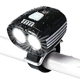 LEDemain Faro Bici Ricaricabile 2400 lumen 4 Modalità con Sensore di Crepuscolo Regolazione Automatica della Luminosità, Lampada Anteriore della Bicicletta Impermeabile Batterie 8000mAh