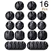 Produktbild Qincling Kabel Halter, 16 schwarz Kabel Clips Halter Organizer selbstklebend Schreibtisch Kabel Management Clips Drahthalter