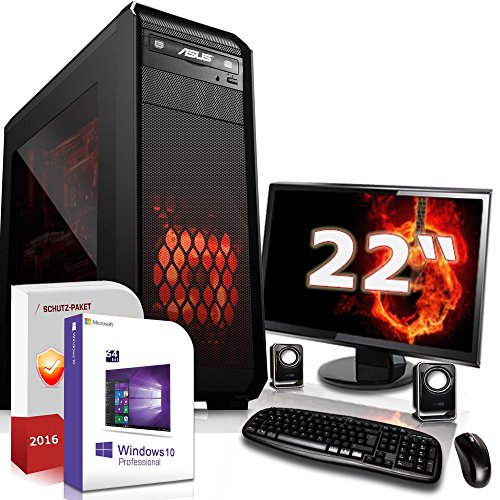 Komplett PC System 8 GB GT 720 2GB AMD FX 4300 4x4,0 GHz mit Flachbildschirm