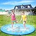 Produktbild PELLOR Splash Spielmatte Outdoor Garten Wasserspielzeug Splash Pad Sprinkle Spaß Wassermatte Familienaktivitäten für Kinder, Hund (Blau)