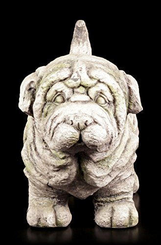 Gartenfigur Hund als Pflanztopf – Figur Garten Deko Stein-Optik - 3