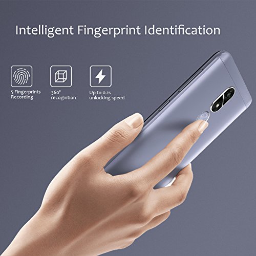 Smartphone ohne Vertrag, Cubot R9 4G Dual SIM Android 7.0 Smartphone, 5,0'' HD Display MT6580 Prozessor 1,3 GHz 2 GB RAM + 16 GB ROM mit Fingerprintsensor ID Handys (Schwarz)