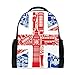 Produktbild Rucksack Bookbag Daypack England Flaggensymbol wasserdicht für mittlere Reise Mädchen Jungen