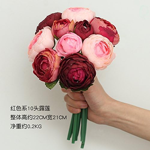 THWS Artificial Flowers Silk flower boutonniere floral bouquets, vase,c hands