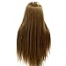 Neverland Professional 24" Super Long 50% Real Human Hair Hairdressing Equipment Mannequin Training Head With Free Clamp For College and Professional Use