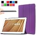 Produktbild Infiland ASUS ZenPad 10 Z300C Hülle Case-Ultra Dünn Tri-Fold Smart-Muschel PU Leder Ultra Schlank Superleicht Ständer Smart Shell Cover Schutzhülle Etui Tasche für Asus ZenPad 10 Z300C / Z300CG / Z300CL (10,1 Zoll) Tablet-PC(mit Auto Schlaf / Wach Funktion)(Lila)