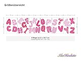 I-love-Wandtattoo WAS-10210 Kinderzimmer Wandtattoo Set „Rosa Alphabet mit Muster“ 26 Buchstaben zum Kleben Wandsticker Wandaufkleber Sticker Wanddeko - 2