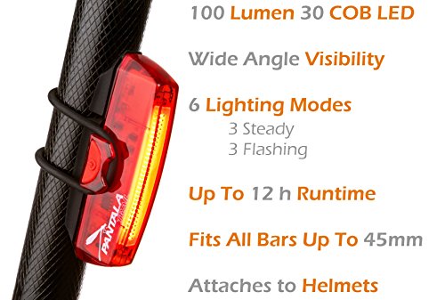 Fahrradbeleuchtung, per USB aufladbar – LED Fahrradlicht Set 400 LM XPG CREE Scheinwerfer vorn und hinten, 100 LM 30 COB LED Rückleuchte – Intelligente Sensoren – Einfache Installation – Wasserdicht - 4