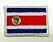 Produktbild Aufnäher Bügelbild Aufbügler Iron on Patches Applikation Flagge Costa Rica 3 x 2cm
