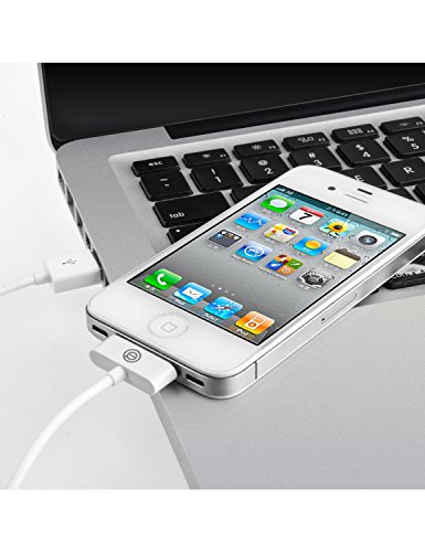 iPhone 4s Kabel, OPSO 1.2m [Apple MFI zertifiziert] iPhone 30 Polig auf USB Kabel für iPhone 4 / 4s, iPad 1/2/3, iPod-Note, iPod Nano – 4.0 Füße (1.2 Meter) – Weiß - 7