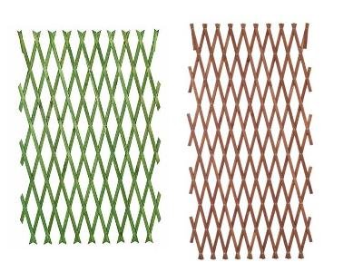 Natur Holz genietet-Gitter Garten Expansion-Gitter in grün oder braun Größen 180 cm x 30 cm, 45 cm, 60 cm, 90 cm, 120 cm, 150 cm