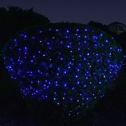 QederTEK Solar Lichterkette 22m 200er LED Garten Außen Licht 8 Modi Außenlichterkette Wasserdicht mit Lichtsensor Weihnachten Decoration Beleuchtung für Outdoor Party, Haus Dekoration, Hochzeit, Weihnachten, Feier Festakt (Blau) - 6