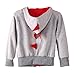 Autumn Baby Boys Grey Cotton Long Sleeve Dinosaur Zip Up Hoodies Jacket