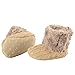 Arshiner Toddler Girls Fleece Woollen Fur Knitted Snow Boot (S(3-6mths), Light Coffee(FBA))