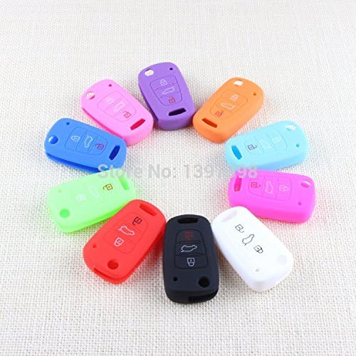 Soxid(TM) Silicone Key Cover Car Keychain For Remote Control For KIA RIO K2 K5 Sportage R forte CERATO accessories