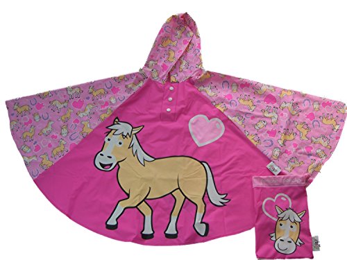 Bugzz Poncho de lluvia niña diseño del caballo